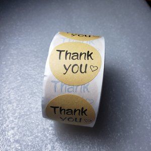 500 pieces Thank you Stickers